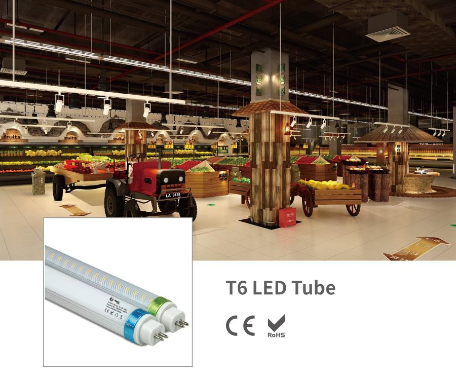 95-105lm / w in 120-130lm / w visoko učinkovita vodilna cev 6 iz toppo 95-105lm/w and 120-130lm/w high effectiveness led tube 6 from toppo